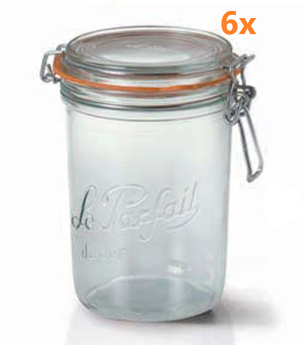 Le Parfait Bügelglas 1 Liter Ø 100 mm(6 Stück)