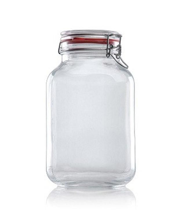Bügelglas eckig 3040 ml
