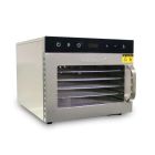droogoven, wartmann, voedsel drogen, 6 laden, inox, dubbelwandig