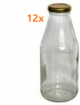 Fles Axy 500 ml - schroefdeksel (12 stuks) 