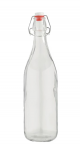 Fles met porseleinen beugelsluiting - 1 liter 